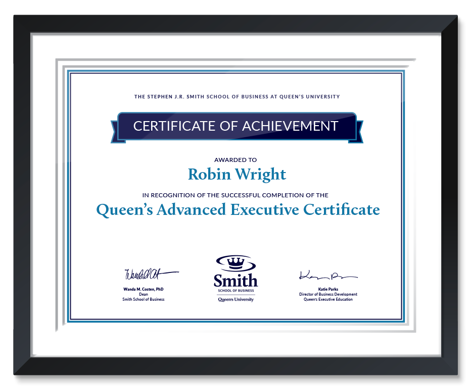 Queen's Advanced Executive Certificate