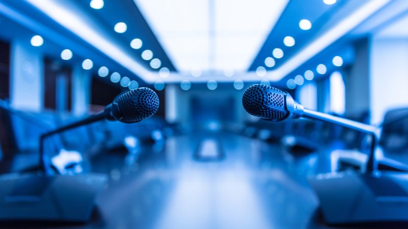 Microphones in the boardroom