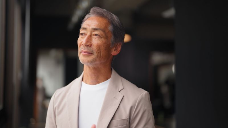 Portrait of a senior Asian businessman  