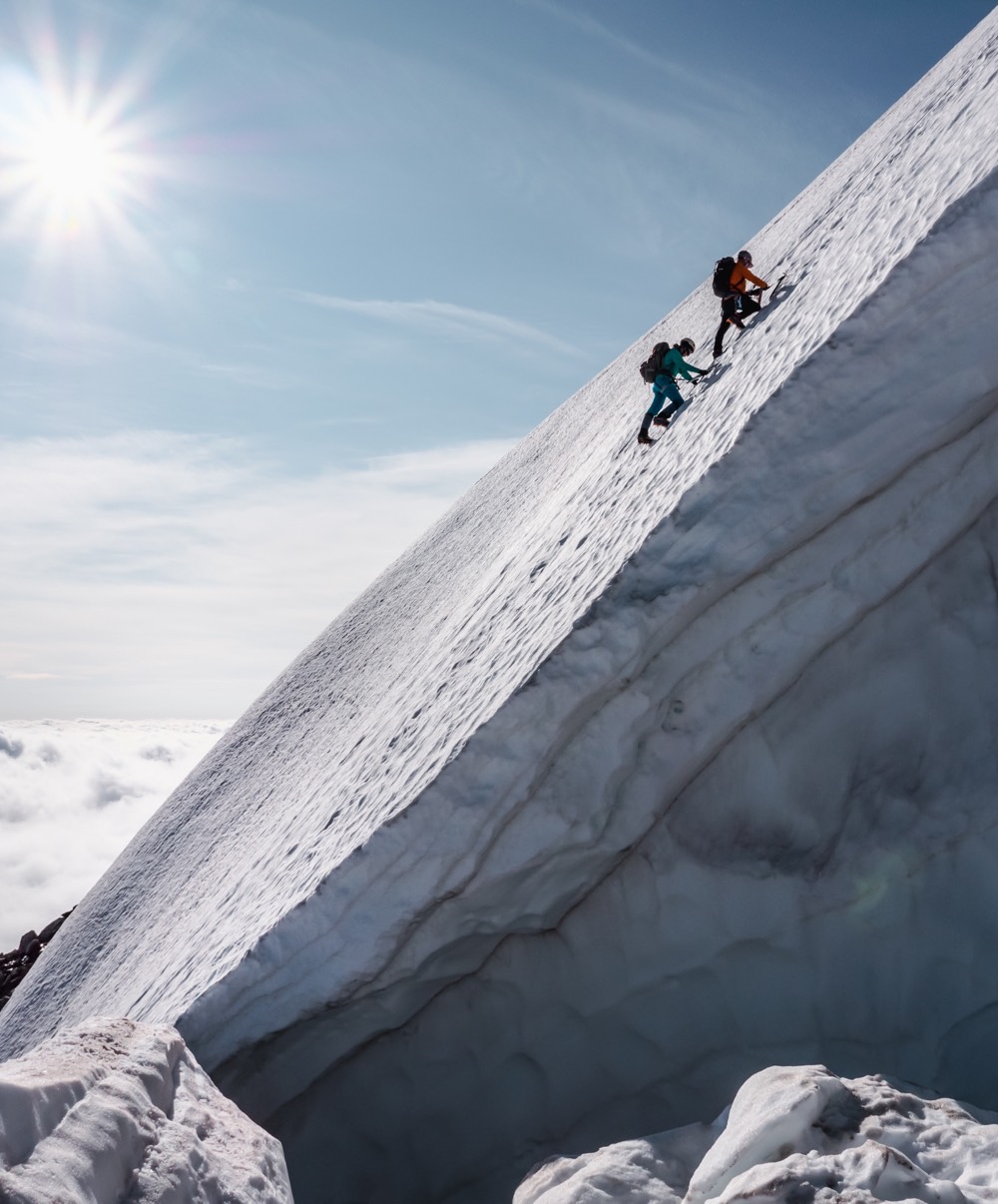 Michael and Chantal Schauch on a climb