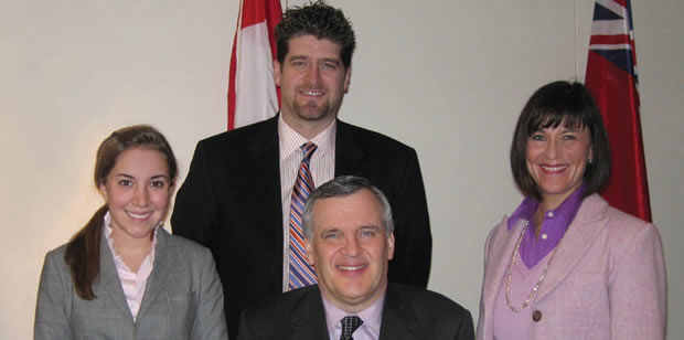 Student Sara Ross, Molson mentor Frank Ivankovic, Lieutenant Governor of Ontario