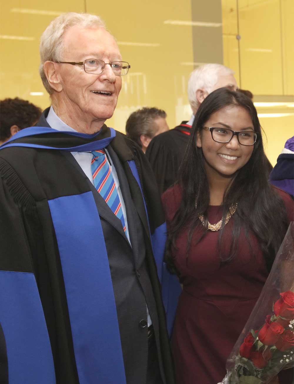 Donald Sobey  at Convocation in May 2016, when he received his honorary Queen’s degree.