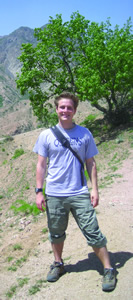 Peter on a weekend hike in a favourite Queen’s t-shirt.