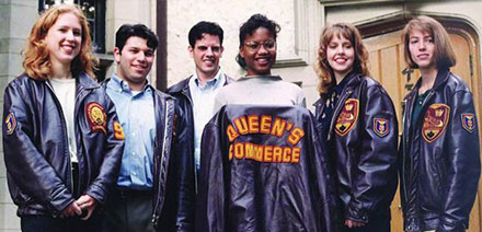 Class of ’95 showing off their new Commerce jackets
