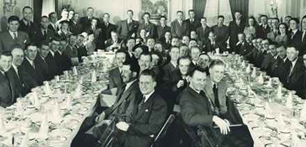 A class dinner at the Lasalle Dining Room