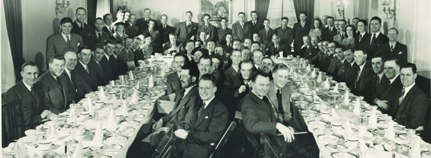 A class dinner at the Lasalle Dining Room