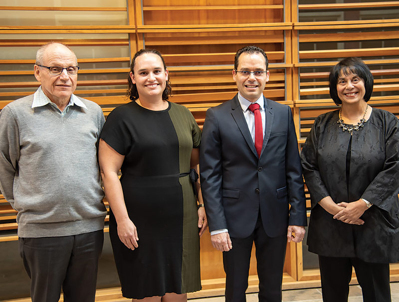 From left: Julian Barling, Tandy Thomas, Shamel Addas and Tina Dacin.