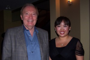 Annie Guo with Accounting Professor Dan Thornton at the Kingston Symphony concert