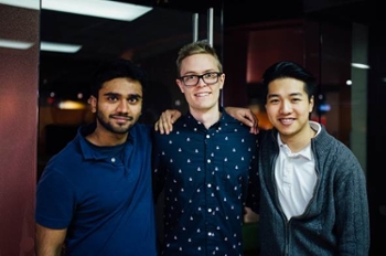 Zaeem Anwar, Jake Alsemgeest and Eddie Wang, Blueprint Challenge winners