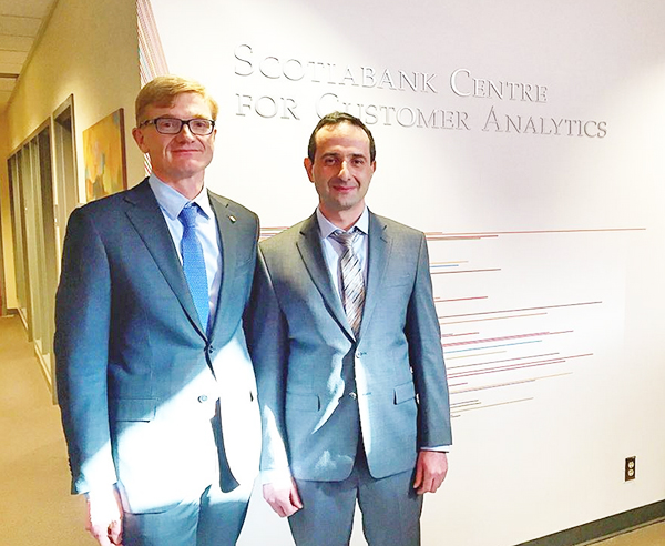 Michael Zerbs, chief technology officer at Scotiabank, and Yuri Levin, executive director and Smith chair of analytics at Smith School of Business.