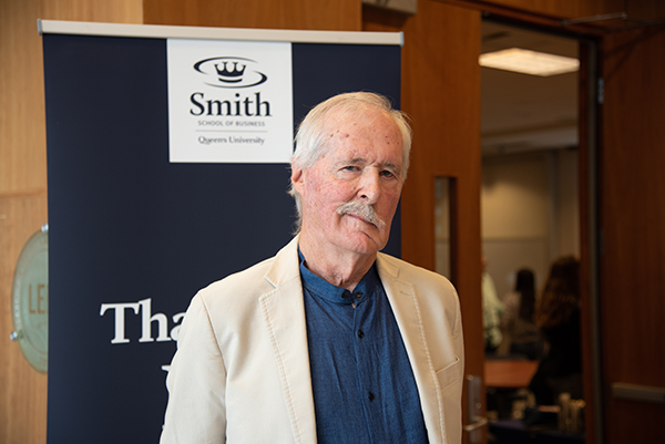 Professor Emeritus Bill Cooper in Goodes Hall.