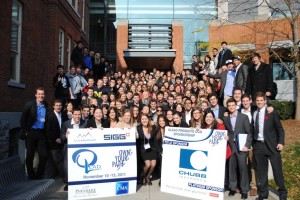 QLEAD delegates and the conference’s executive in front of Goodes Hall