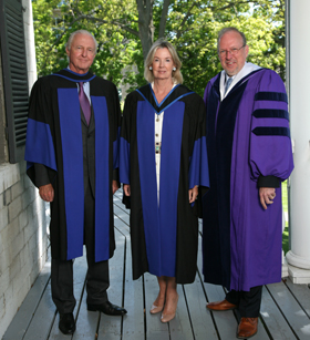 Galen Weston and Hilary Weston with QSB Dean David Saunders